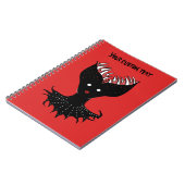 不気味なデーモンガールゴシックキャラクターと歯文字 ノートブック (左側)