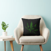 不気味なドクロと観葉植物 クッション (椅子)