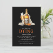 不気味なドクロ かぼちゃ ワイン ハロウィンパーティー シーズンカード (スタンド正面)