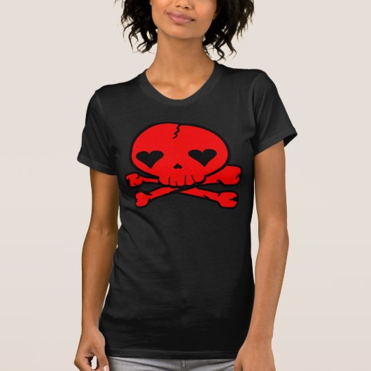不気味なドクロ ゴス かわいい スタイル Tシャツ (正面)