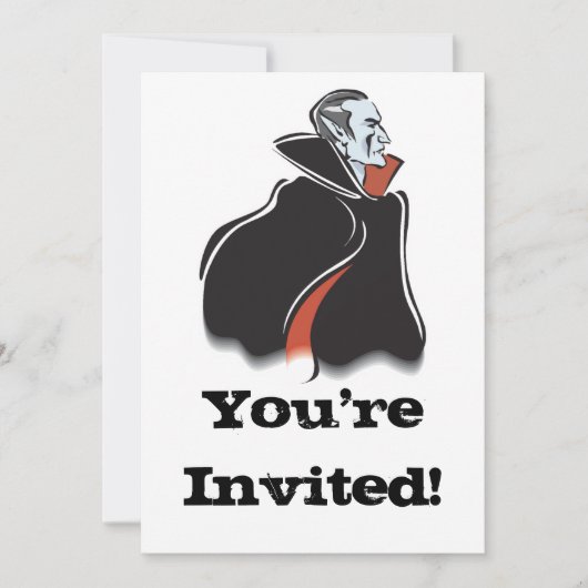 不気味なドラキュラヴァンパイア 招待状 (正面)