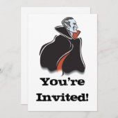 不気味なドラキュラヴァンパイア 招待状 (正面/裏面)