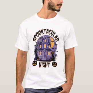 不気味なナイトハロウィーン Tシャツ