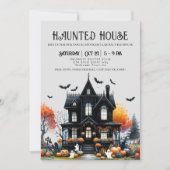 不気味なハロウィンお化け屋敷 招待状 (正面)