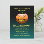 不気味なハロウィンのカボチャ 招待状 (スタンド正面)