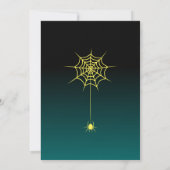 不気味なハロウィンのカボチャ 招待状 (裏面)