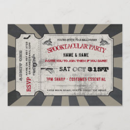 不気味なハロウィンのチケットのパーティーのSpooktacularの招待 招待状