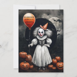 不気味なハロウィンの招待状 招待状
