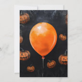 不気味なハロウィンの招待状 招待状 (裏面)