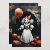 不気味なハロウィンの招待状 招待状 (正面/裏面)