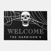不気味なハロウィンの歓迎 ドアマット (正面)