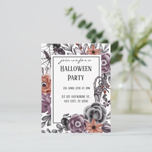 不気味なハロウィンの誕生日パーティー シーズンカード (スタンド正面)