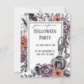 不気味なハロウィンの誕生日パーティー シーズンカード (正面)