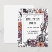 不気味なハロウィンの誕生日パーティー シーズンカード (正面/裏面)