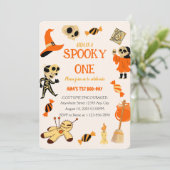 不気味なハロウィンの誕生日招待状 招待状 (スタンド正面)