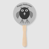 不気味なハロウィンカスタムフクロウのハンドファン ハンドファン (正面)
