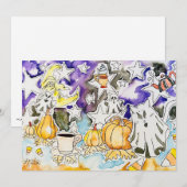 不気味なハロウィンカード シーズンカード (正面/裏面)