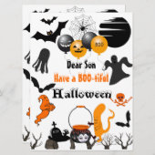 不気味なハロウィンナイト ブーパレード 満月 ゴースト シーズンカード (正面/裏面)