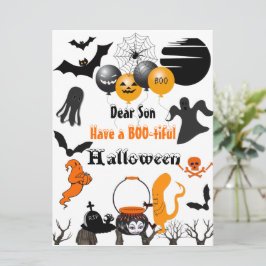 不気味なハロウィンナイト ブーパレード 満月 幽霊 シーズンカード