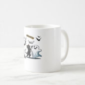 不気味なハロウィンニースパーティーの準備をする コーヒーマグカップ (正面右)