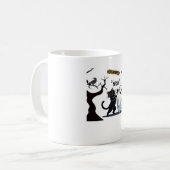 不気味なハロウィンニースパーティーの準備をする コーヒーマグカップ (正面左)