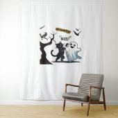 不気味なハロウィンニースパーティーの準備をする タペストリー (インサイチュ)