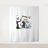 不気味なハロウィンニースパーティーの準備をする タペストリー (正面)