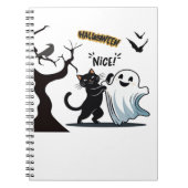 不気味なハロウィンニースパーティーの準備をする ノートブック (正面)