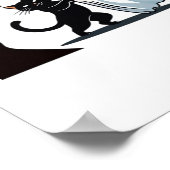 不気味なハロウィンニースパーティーの準備をする ポスター (角)