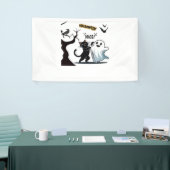 不気味なハロウィンニースパーティーの準備をする 横断幕 (トレードショー)