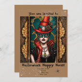 不気味なハロウィンハッピーアワー 招待状 (正面/裏面)