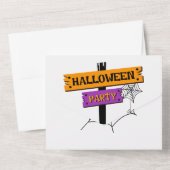 不気味なハロウィンパーティーの招待状 オールインワン招待状 (裏面)