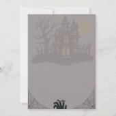 不気味なハロウィンパーティーの招待状 シーズンカード (裏面)