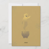 不気味なハロウィンパーティー - フラットホリデーカード シーズンカード (裏面)