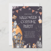 不気味なハロウィンパーティー 招待状 (正面)