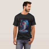 不気味なハロウィンフィッシュ 怖い 恐怖の海のモンスター P Tシャツ (正面フル)