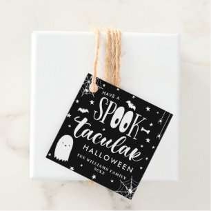 不気味なハロウィンブラック&ホワイトを持っている フェイバータグ