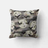 不気味なハロウィン猫のカボチャ クッション (裏面)