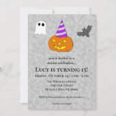 不気味なハロウィン誕生日パーティー 招待状 (正面)