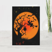 不気味なハロウィン カード (正面)