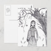 不気味なハロウィン ポストカード (正面/裏面)