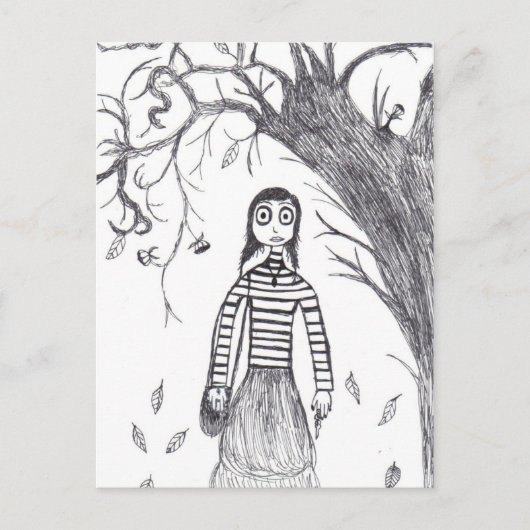 不気味なハロウィン ポストカード (正面)
