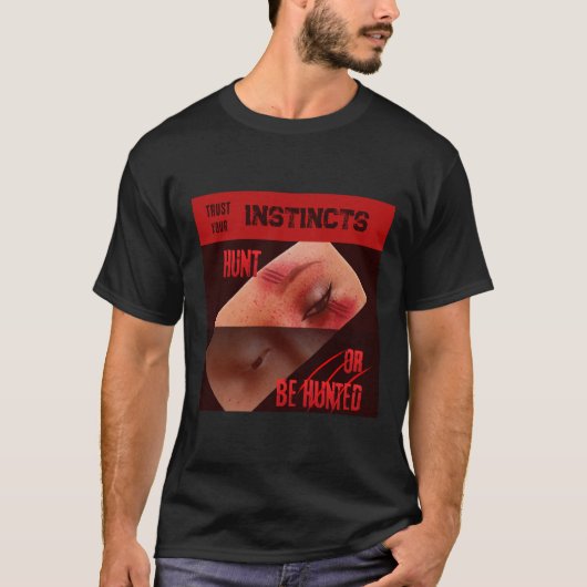 不気味なハロウィン 直感を信じる Tシャツ (正面)