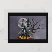 不気味なハロウィーンのはがき ポストカード (正面/裏面)
