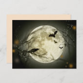 不気味なハロウィーンのはがき ポストカード (正面/裏面)