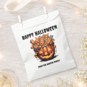 不気味なハロウィーンのカボチャのちょうちんハッピーハローウィン フェイバーバッグ (クリップ留めされた状態)
