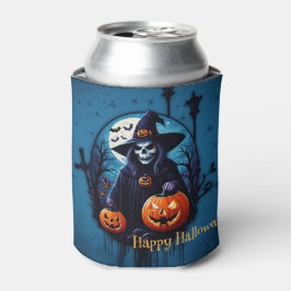 不気味なハロウィーンのシーン 缶クーラー