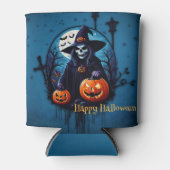 不気味なハロウィーンのシーン 缶クーラー (正面)