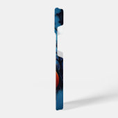 不気味なハロウィーンのシーン iPhoneケース (左側面)