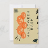 不気味なハロウィーンのバッシュに参加しよう！」 サンキューカード (裏面)